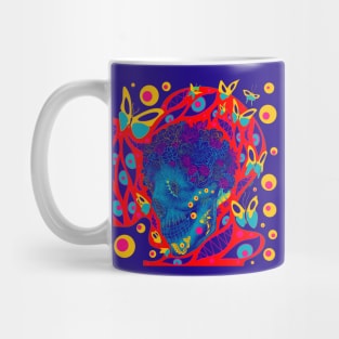 homunculus skeleton with butterfly alchemy ecopop Mug